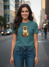 Load image into Gallery viewer, Organic Curious Soul Siamese Cat T-Shirt
