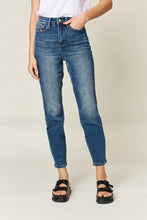 Load image into Gallery viewer, Judy Blue Tummy Control High Waisted Blue Denim Relaxed Skinny Jeans
