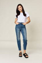 Load image into Gallery viewer, Judy Blue Tummy Control High Waisted Blue Denim Relaxed Skinny Jeans
