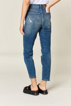 Load image into Gallery viewer, Judy Blue Tummy Control High Waisted Blue Denim Relaxed Skinny Jeans

